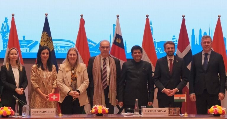 Europeann free trade Association States and India forge historic Economic Partnership with TEPA signing